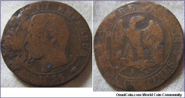 1856 5 centimes