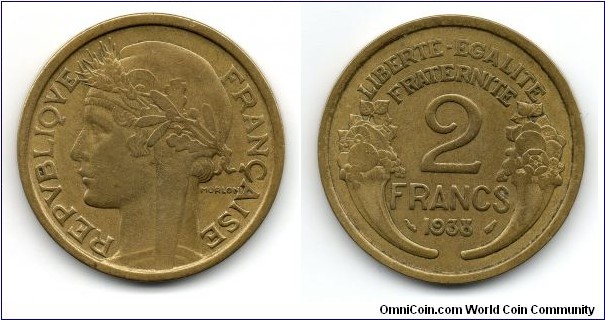 2 Francs, 1938