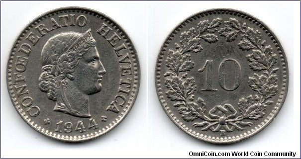 10 Rappen, 1944