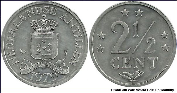 Nederlandse Antillen 2½ Cents 1979 (Al)