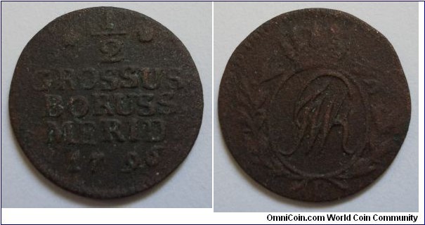 1/2 grossus South Prussia ,mint B Wroclaw