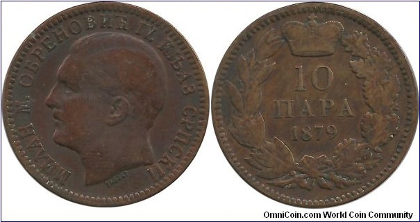 Serbia-Principality 10 Para 1879