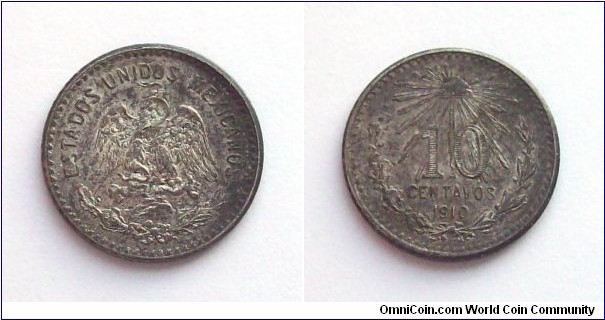 Mexico 1910 10 centavos