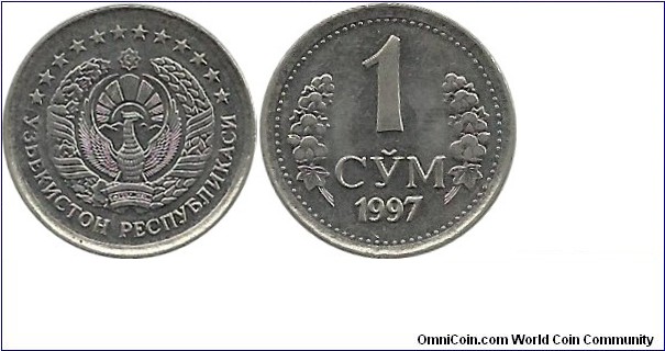 Uzbekistan 1 Som 1997