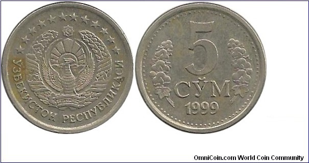Uzbekistan 5 Som 1999(large)