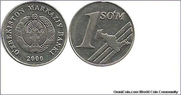 Uzbekistan 1 Som 2000