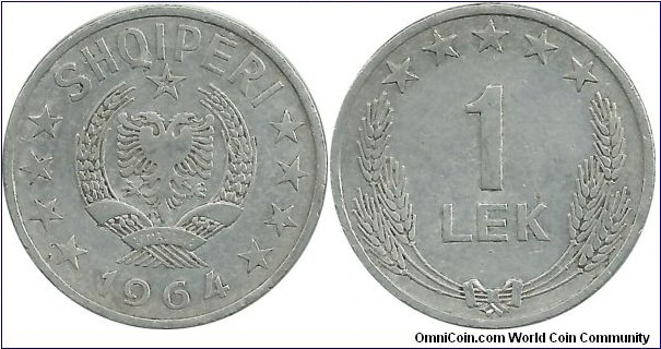 Albania 1 Lek 1964