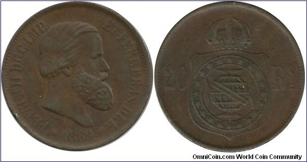 Brasil 20 Reis 1869