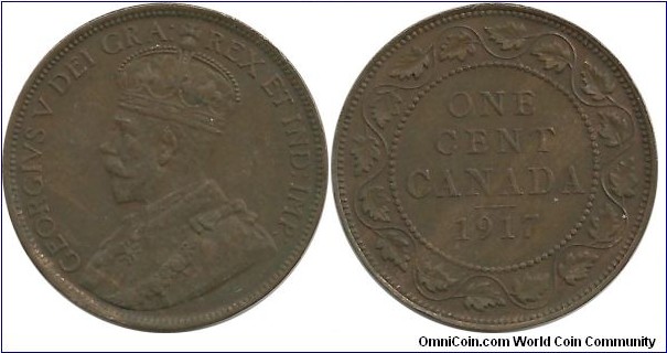 Canada 1 Cent 1917-Large Cent
