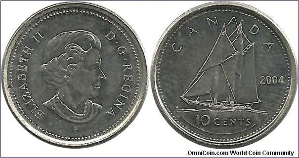 Canada 10 Cents 2004P