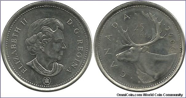 Canada 25 Cents 2006RCM