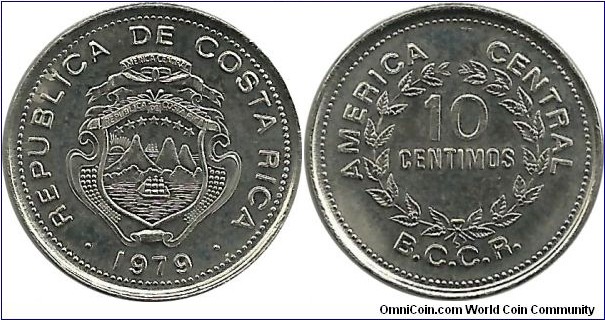 CostaRica 10 Centimos 1979