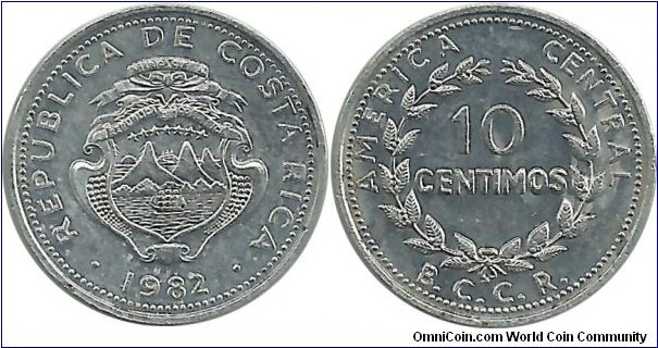 CostaRica 10 Centimos 1982