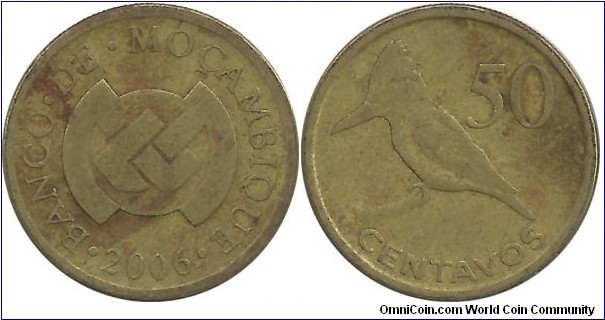 Mocambique 50 Centavos 2006