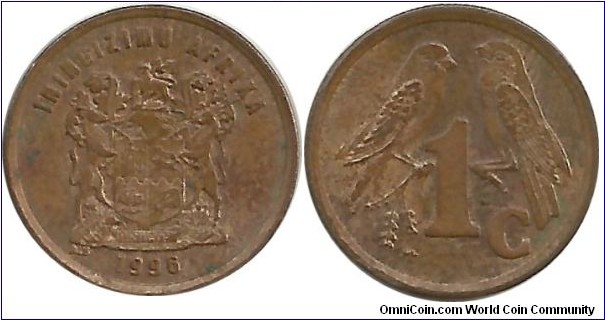 SouthAfrica 1 Cent 1996