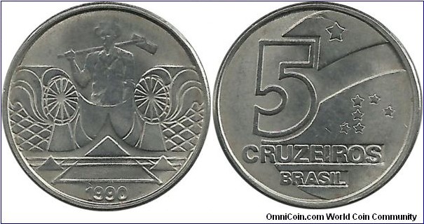 Brasil 5 Cruzeiros 1990