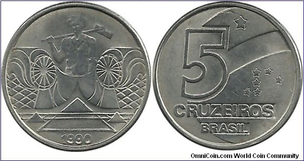 Brasil 5 Cruzeiros 1990
