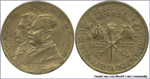 Brasil 1000 Reis 1922
