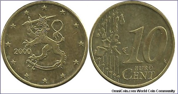 Finland 10 Eurocent 2000