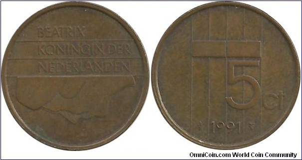 Nederland 5 Cent 1991