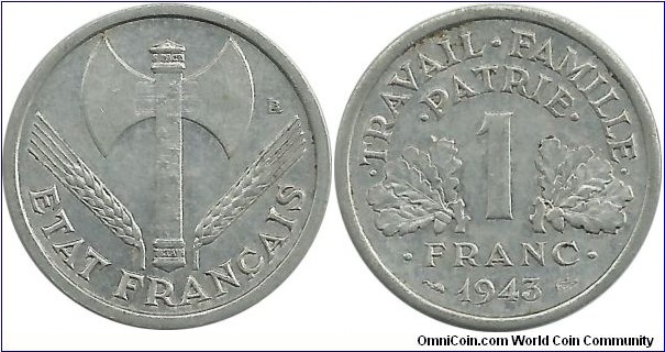 France 1 Franc 1943