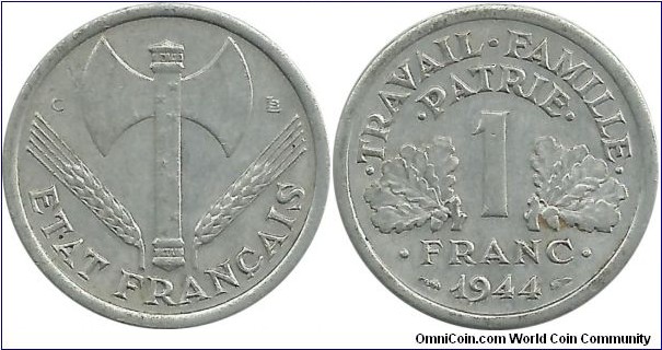 France 1 Franc 1944C-EF