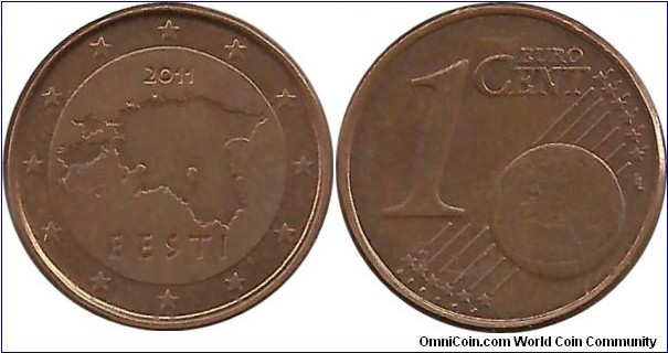 Estonia 1 Eurocent 2011