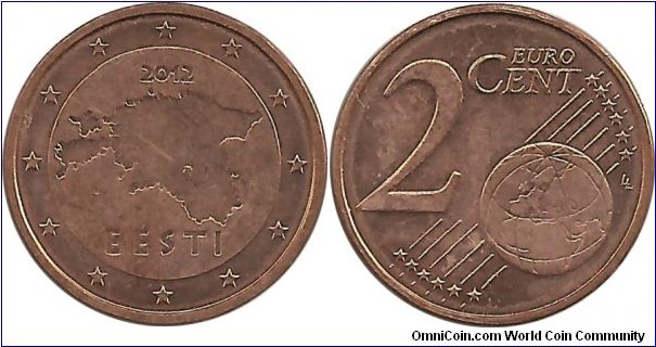 Estonia 2 Eurocents 2012