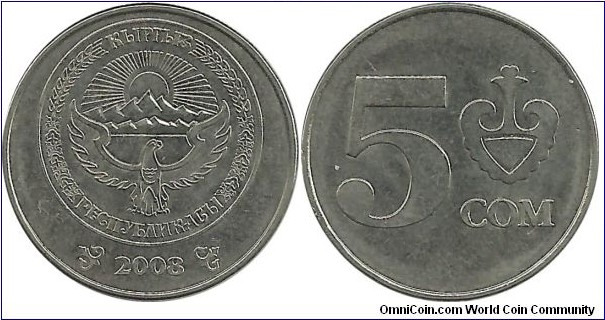 Kyrgizistan 5 Som 2008