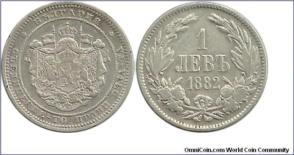 Bulgaria 1 Lev 1882