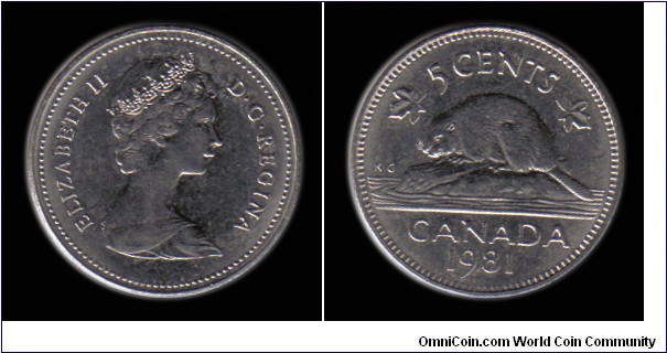 1981 5 Cents