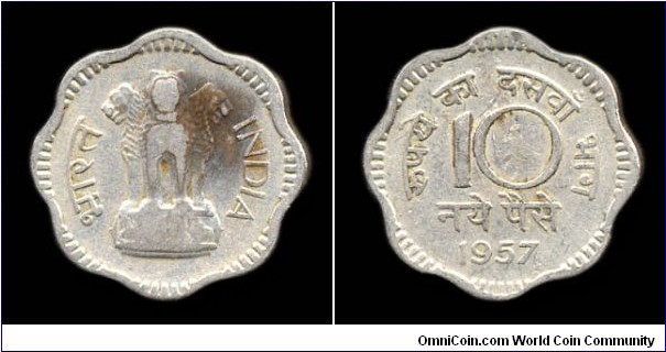 1957C 10 Naye Paise