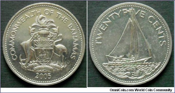 Bahamas 25 cents.
2005