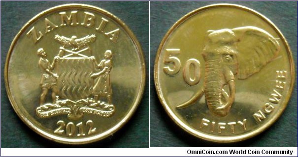 Zambia 50 ngwee.
2012