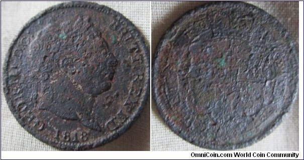 1818 Fake shilling, of the period