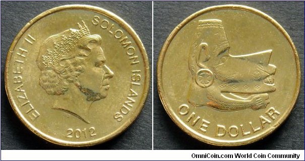 Solomon Islands 1 dollar.
2012
