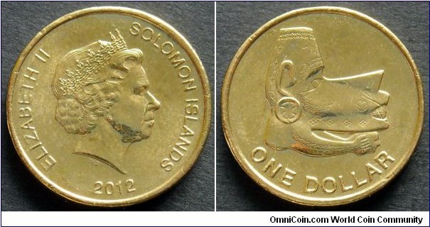 Solomon Islands 1 dollar.
2012
