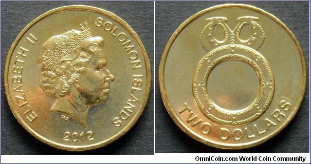 Solomon Islands 2 dollars.
2012
