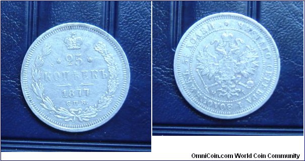 25 kopeks silver, very nice