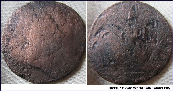 George I halfpenny 1723 type