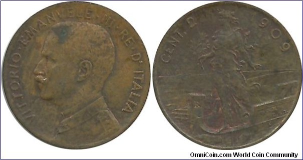 Italy-Kingdom 2 Centesimi 1909