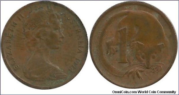 Australia 1 Cent 1974
