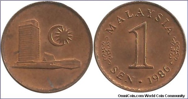 Malaysia 1 Sen 1986