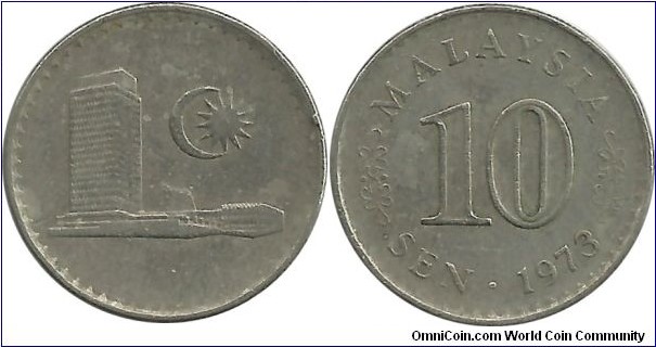 Malaysia 10 Sen 1973