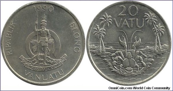 Vanuatu 20 Vatu 1990