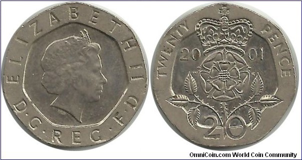 UKingdom 20 Pence 2001