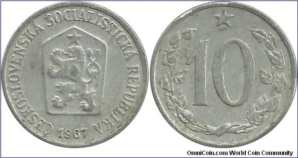 CzechoslovakiaSR 10 Haler 1967