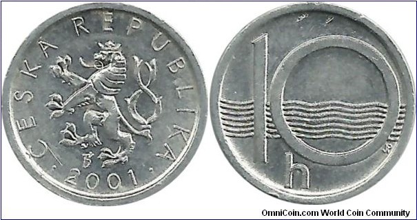 CzechRepublic 10 Haler 2001