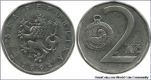 CzechRepublic 2 Korun 1994