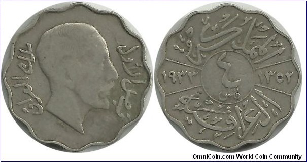 Iraq 4 Fils 1352-1933